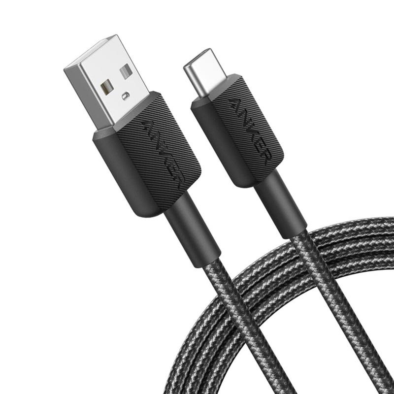 ANKER 322 USB-C to USB-C Cable 3ft Braided Black