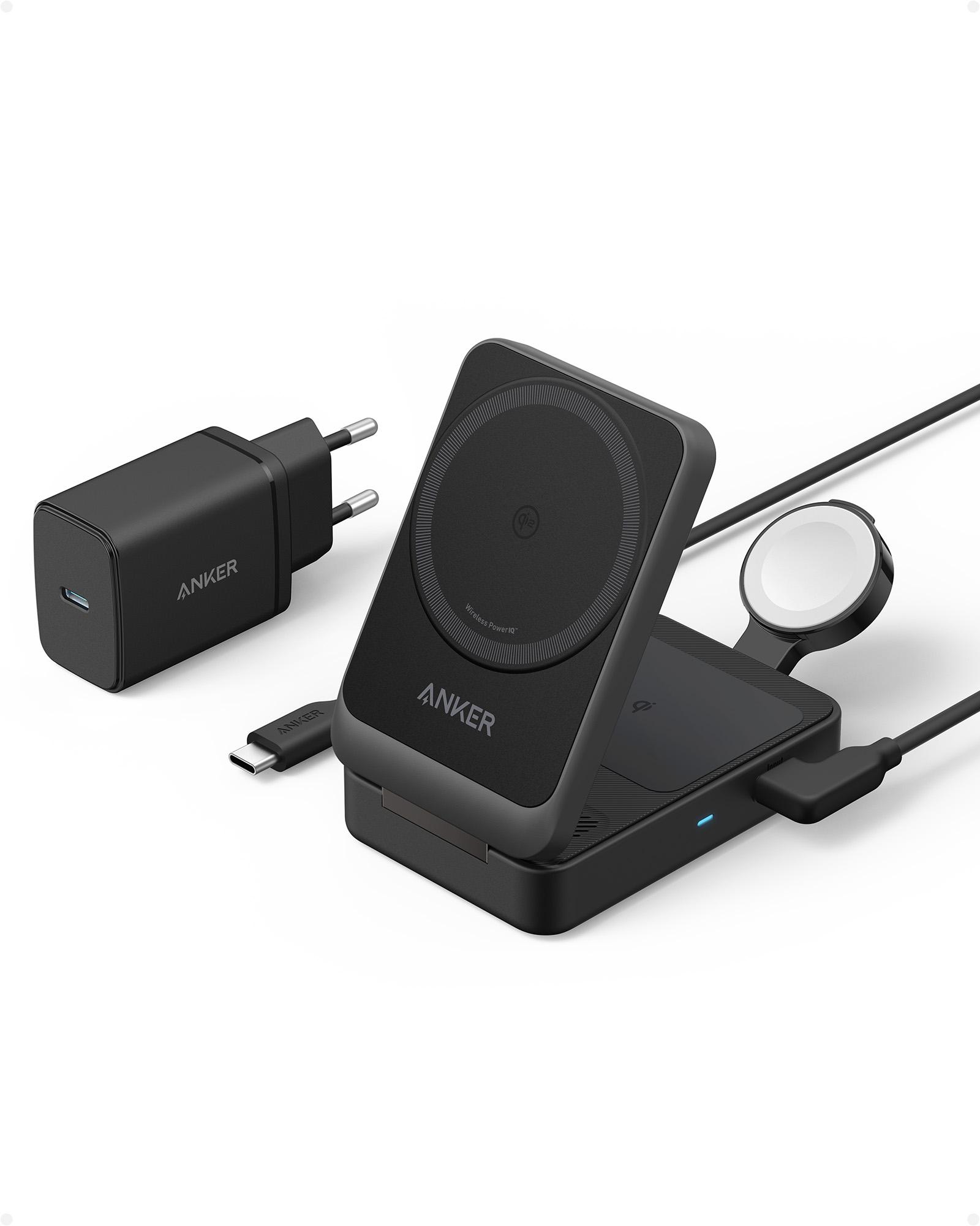 ANKER MagGo (15W, Foldable 3-in-1) - Black