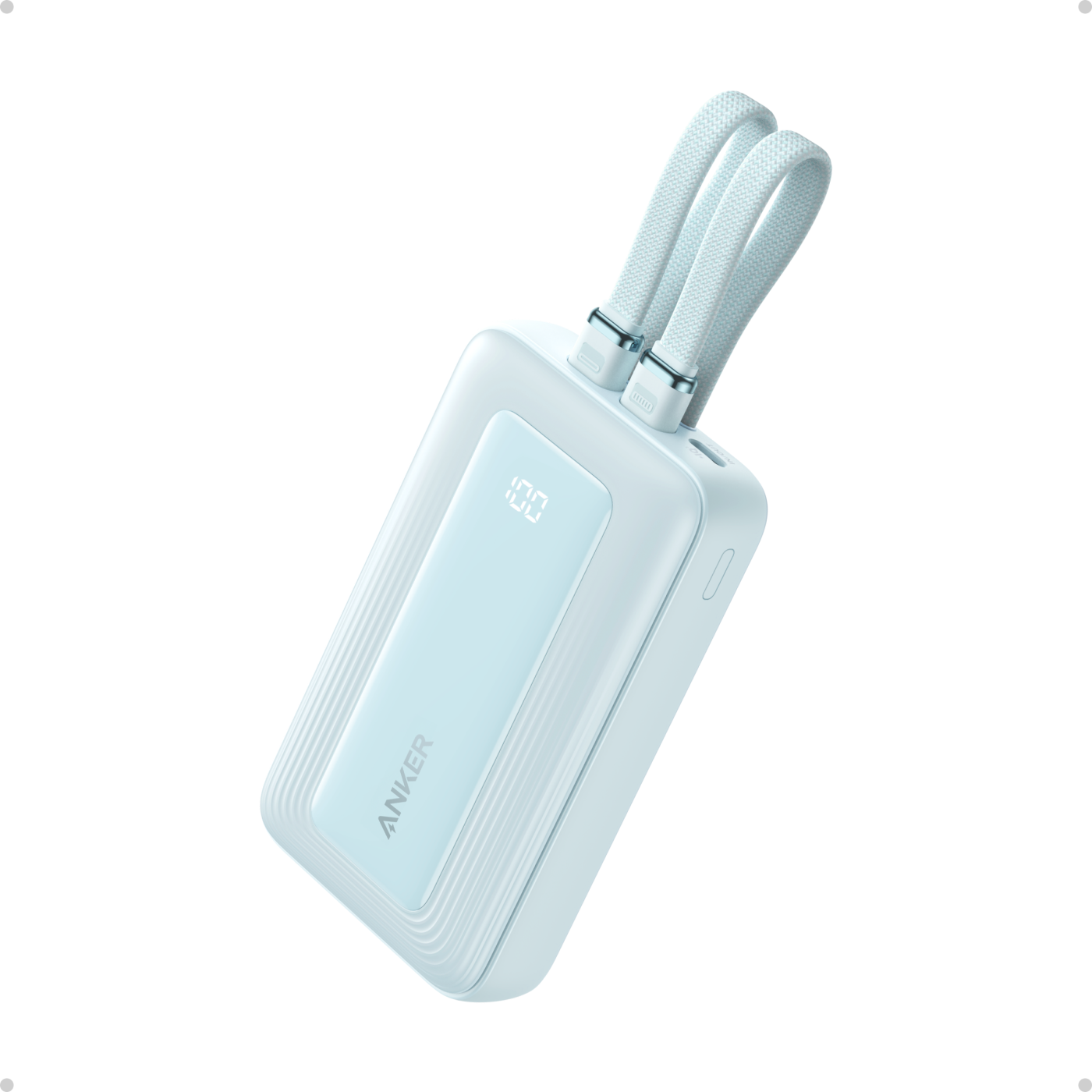 ANKER Power Bank (10K,30W, USB-C+Lightning) - Blue
